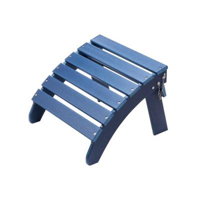 VEVOR Voetenbank Adirondack Ottoman 475x480x350mm HDPE Tuinstoel Opvouwbaar Blauw