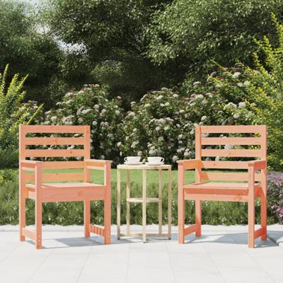 Tuinstoelen 2 st 60x48x91 cm massief douglashout