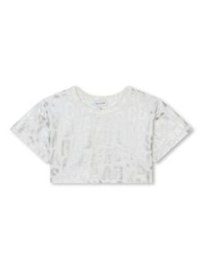 Marc Jacobs Kids t-shirt crop à logo imprimé - Tons neutres