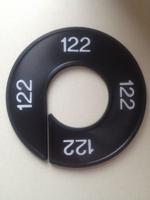 Maatring zwart/wit 122