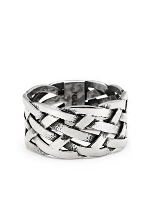 Nialaya Jewelry bague Woven Chain - Argent