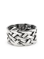 Nialaya Jewelry bague Woven Chain - Argent - thumbnail