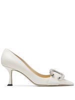 Jimmy Choo escarpins Melva 70 mm à ornements de cristaux - Blanc