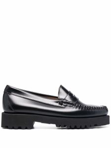 G.H. Bass & Co. mocassins en cuir verni - Noir