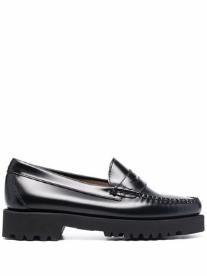 G.H. Bass & Co. mocassins en cuir verni - Noir