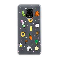 Happy bento friends: Xiaomi Redmi Note 9 Pro Transparant Hoesje