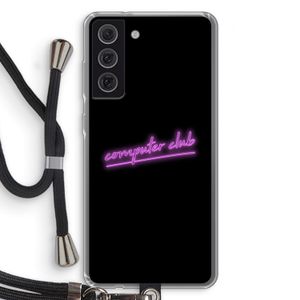 Vice Black: Samsung Galaxy S21 FE Transparant Hoesje met koord