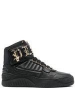 Philipp Plein baskets montantes à logo - Noir - thumbnail