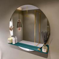 MONDIAZ SPOT spiegel rond 100cm met Spiegelplanchet kleur Smag.