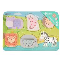 Classic World world houten puzzel wilde dieren, 13st.