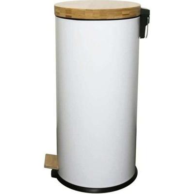 KEUKEN MOVE Pedaal Keuken Afvalbak Bos - 30L - Mat Wit