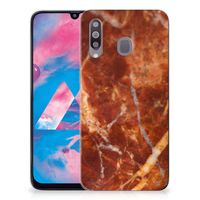 Samsung Galaxy M30 TPU Siliconen Hoesje Marmer Bruin