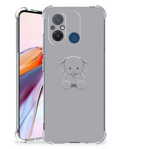 Xiaomi Redmi 12C Stevig Bumper Hoesje Grijs Baby Olifant