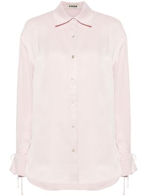 AERON chemise Fallow à motif satiné - Rose