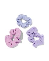 HEMA Scrunchies In 3 Maten Paars - 3 Stuks (paars)