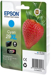 Epson Strawberry 29XL C inktcartridge 1 stuk(s) Origineel Hoog (XL) rendement Cyaan