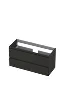 Onderkast INK 2 laden greeploos gelakt 100 cm x 40 cm x 52 cm Mat antraciet 1241021