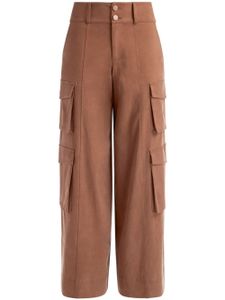 alice + olivia pantalon ample Maesa à poches cargo - Marron