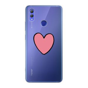 Hartje: Honor Note 10 Transparant Hoesje