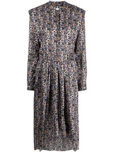 ISABEL MARANT robe-chemise Leidy à fleurs - Noir