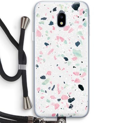 Terrazzo N°3: Samsung Galaxy J3 (2017) Transparant Hoesje met koord