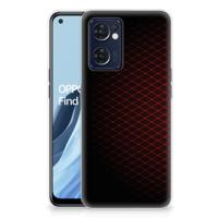 OPPO Reno 7 5G | Find X5 Lite | TPU bumper | Geruit Rood