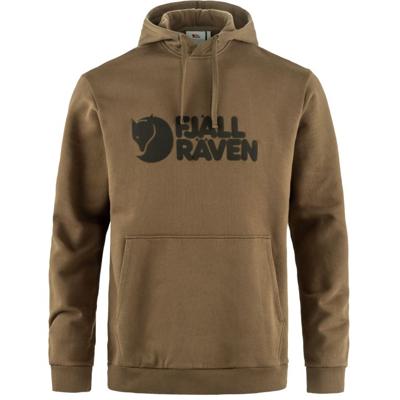 Fjallraven Fjällräven Logo Hoodie Trui Heren Wood Brown L