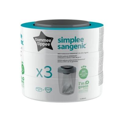 Tommee Tippee - Herlaadt Sangenic - Simplee - Pack x3