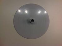 Voetplaat rond diameter 16cm grijs