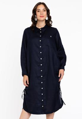 Yoek Blouse-jurk | Blauw | Maat 50/52