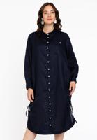Yoek Blouse-jurk | Blauw | Maat 46/48