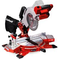 EINHELL accu kap & verstekzaag te-ms 18/210 li-solo afkort- en verstekzaag (rood/zwart, accu en oplader niet inbegrepen)