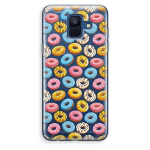 Pink donuts: Samsung Galaxy A6 (2018) Transparant Hoesje