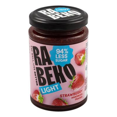 Rabeko aardbeien jam light 230 gram