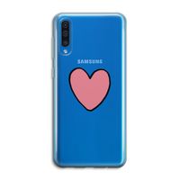 Hartje: Samsung Galaxy A50 Transparant Hoesje