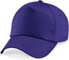 Beechfield CB10 Original 5 Panel Cap - Purple - One Size