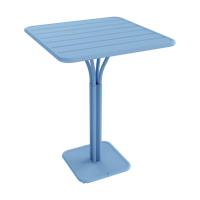 Fermob Luxembourg tuintafel hoog 80x80 cm Maya Blue Fermob Luxembourg tuintafel hoog 80x80 cm Maya Blue