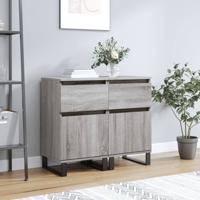 Dressoirs 2 st 40x35x70 cm bewerkt hout grijs sonoma - thumbnail