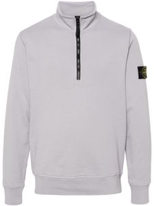 Stone Island sweat en coton à patch Compass - Gris