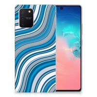 Samsung Galaxy S10 Lite TPU bumper Waves Blue - thumbnail