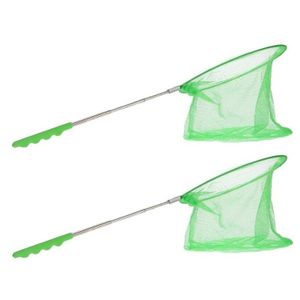 2x Groen uitschuifbaar vangnetje 36 cm   -