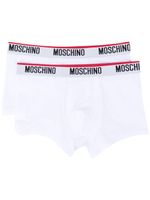 Moschino boxer à bande logo - Blanc - thumbnail