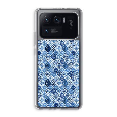 Blauw motief: Xiaomi Mi 11 Ultra Transparant Hoesje