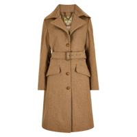Dames Tweed Coat Brookvale Camel Twill