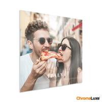 Foto op aluminium afdrukken - Wit (ChromaLuxe) - 50 x 50 cm