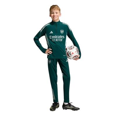 adidas Arsenal Trainingspak 1/4-Zip 2025-2026 Kids Donkergroen Grijs