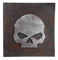 Harley-Davidson Distressed Willie G Skull Metalen Wanddecoratie 71 x 71 cm