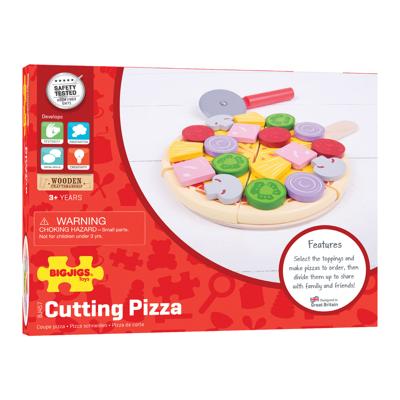 Bigjigs houten pizza met beleg