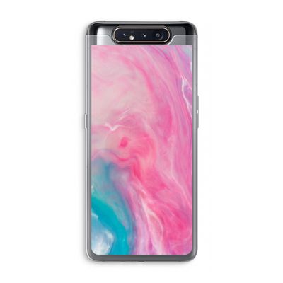 Roze explosie: Samsung Galaxy A80 Transparant Hoesje