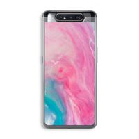 Roze explosie: Samsung Galaxy A80 Transparant Hoesje